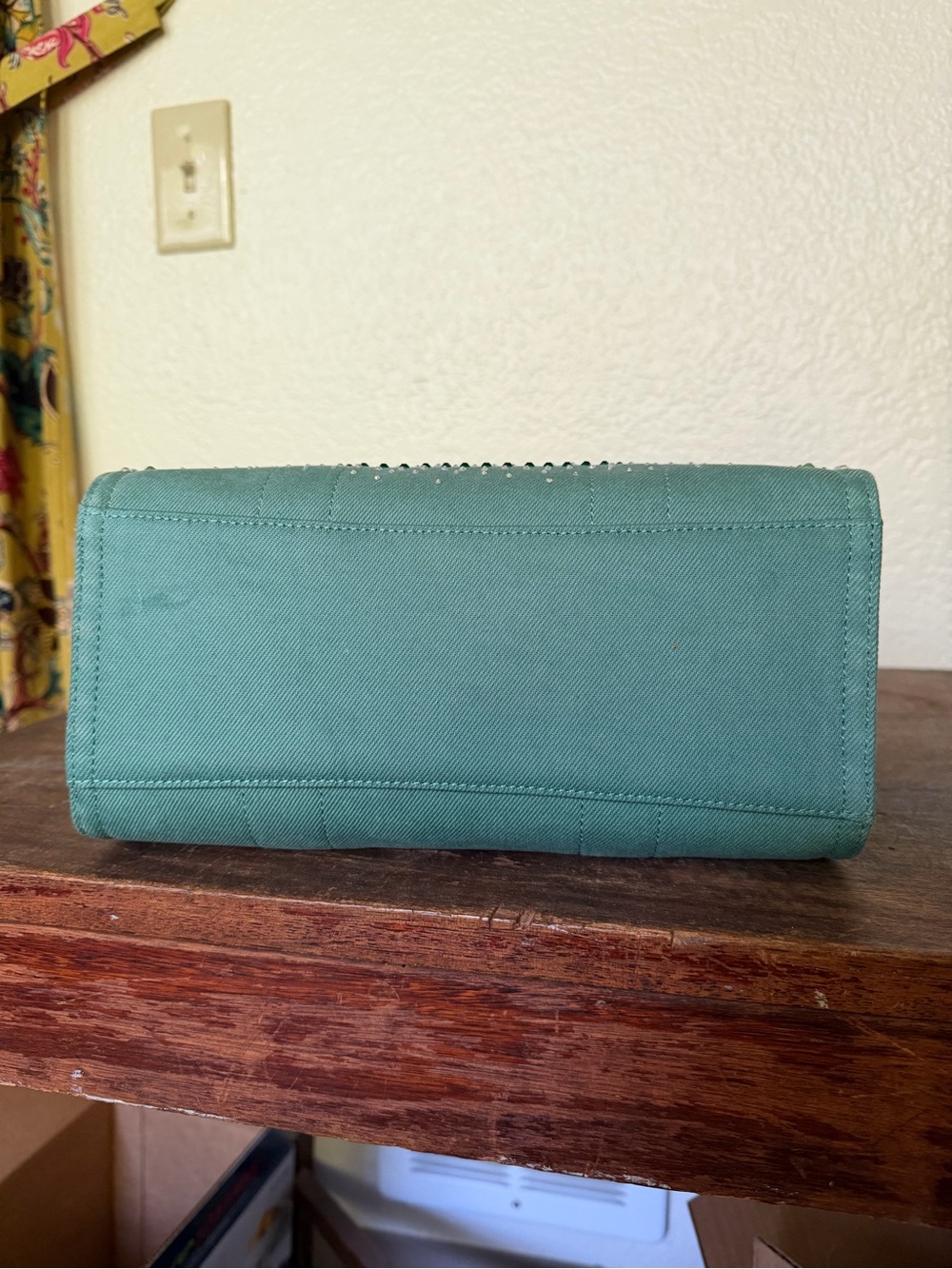Bejeweled Coach Cargo Tote 26 Ivy Green - Picture 6 of 9